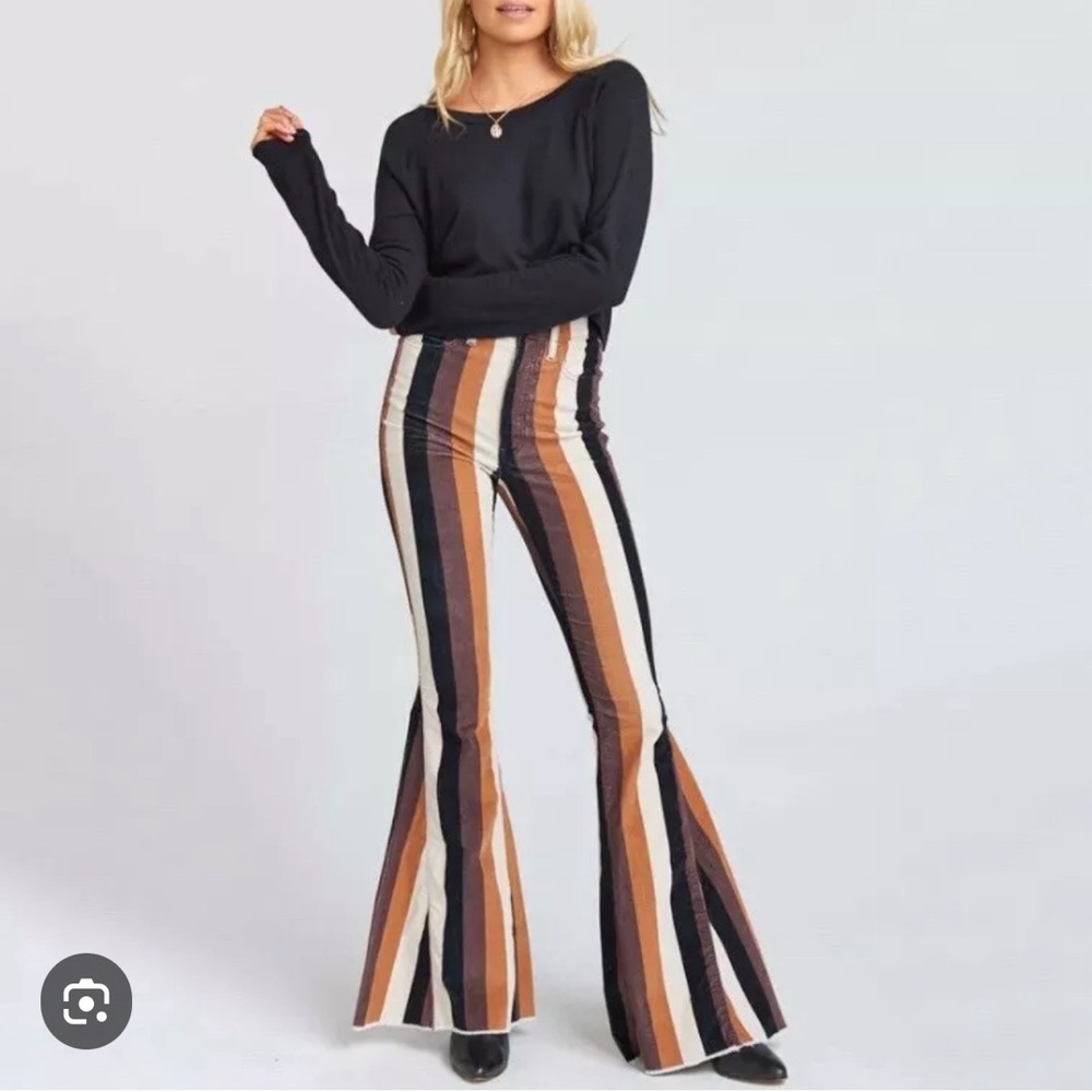 Show Me Your Mumu Berkeley Corduroy Striped Bell Bottoms
